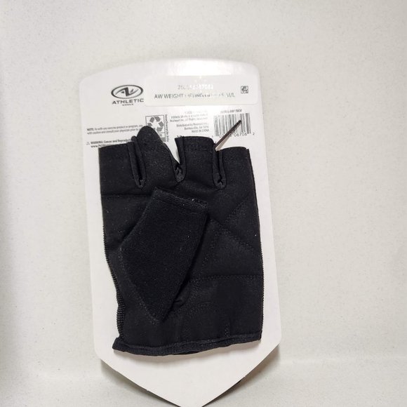 NEW Athletic Works Weightlifting Gloves Gym Workout Size M/L Half Finger - Picture 8 of 9